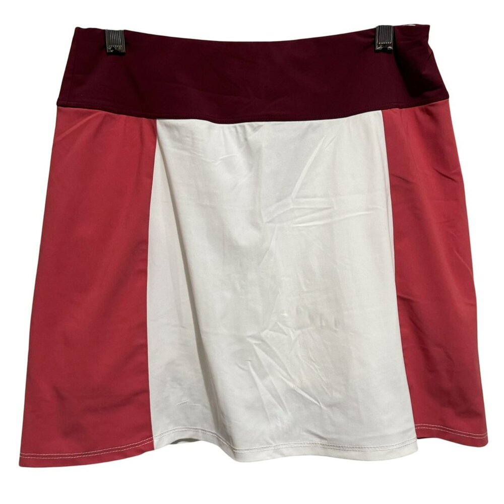 Foray Golf Womens Skort Sz Small ColorBlock Welt Back Pocket Mid-Rise Stretch
